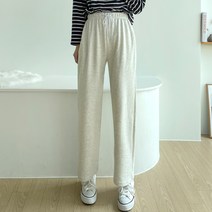 쏘옷 여성용 루리 코튼 스트레이트 밴딩팬츠