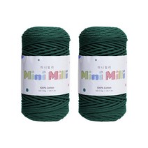 미니밀리 뜨개실 150g, 715 다크그린, 2개