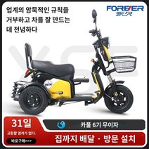 삼륜 여성 전동 오토바이 3발 전동차 세발 바이크 삼륜차 3륜 전기 스쿠터 전기 세발 자전거, A.48V, D. 디럭스 버전 48V 테일 20A 납산배터리