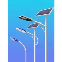 태양광 가로등 에너지 조명 자동 밝기 가로수 캠핑장 태양열, 5m A형 기둥 + 50W 램프 헤드