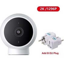 Xiaomi Mijia 스마트 IP 카메라 125 각도 1296P HD 와이파이 감시 웹캠 나이트 비전 AI 탐지 미 홈 베이비, 03 With B EU Plug