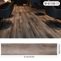 91x15cm 3D 자체 접착 바닥 스티커 두꺼운 나뭇결 바닥 벽지 3d 벽 스티커 방수 룸 내마 모성 sticke, 시간, (152x914mm) 1장