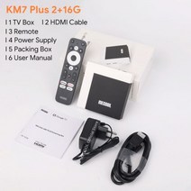 미디어박스 미디소프트 영상재생 미디어플레이어 MECOOL-KM7 플러스 TV 박스 안드로이드 11 넷플릭스 4k, 01 KM7 Plus_03 영국 플러그