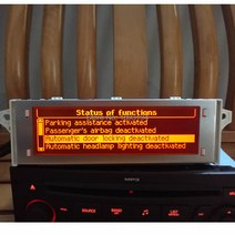12 핀 자동차 지원 USB 블루투스 4 메뉴 디스플레이 레드 모니터 푸조 307 시트로엥 C4 C5 스크린, 한개옵션0