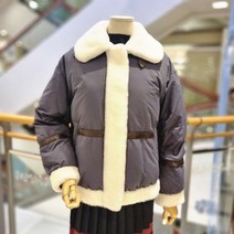 에이비에프지 ab.f.z 양모배색 구스다운 점퍼 AFX1FFD2A