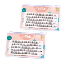 미도 인조속눈썹 부분 가닥 속눈썹 셀프 연장 자연스런운 가속눈썹 단품 시리즈, A형  11mm   2P (400모)