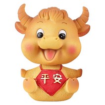 호랑이 장식품 454# 자동차 위 콘솔 장식용품 대전차 고개 흔드는 마스코트 해 차내 액세서리건 다소미얼 Z, [절레절레 무사 카우보이] - 인사말- 안녕히 가세요.