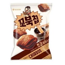 오리온 꼬북칩 초코츄러스 미니 과자, 65g, 5개