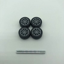 RC카 타이어 80pcs(20sets) 164 스케일 합금 자동차 모델 타이어 휠 w 차축 직경 11.6mm 1:64 domeka 성냥갑 minigt xcartoys, 20sets 유형 b