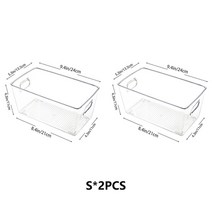 카페쇼케이스 쇼케이스냉장고 냉장고 정리함 과일 야채 용기 서랍 선반 보관 주방 용품, 12 Style A-S-2PCS