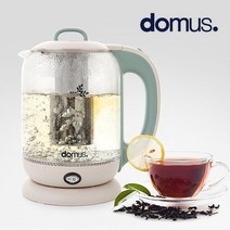 도무스 HOME 유리 전기 보온 티포트 전기주전자 1.7L