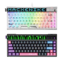 MACHENIKE KT68 메카닉 무선 기계식 스마트스크린 커스텀 키보드, 투명