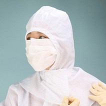 모벨플랜 2P+1P 위생모자 방진 제전모자 클린룸 크린룸 후드 기본형, 화이트 XL