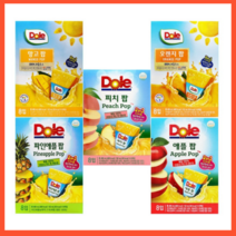 [신화랑월드랑] Dole돌 후룻팝 피치팝3팩, 62ml