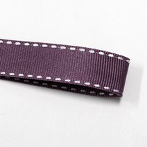 선물포장리본 꽃포장리본 골지 스티치 리본 (폭 5mm 길이90m)(폭 10mm/15mm 길이 45m), 52(가지색)