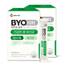 CJ 바이오코어 건강한 생유산균 100억 30포 + 쇼핑백 증정, 30포 x 2박스