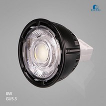 LED 할로겐 MR16 전구 램프 8W CU5.3 DC 12V 화이트 스포트 집중 렌즈형, 안정기 추가, 전구색