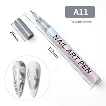 네일 아트 드로잉 그래피티 펜 UV 젤 폴리쉬 빠른 건조 디자인 라인 스케치 페인팅 연필 아크릴 마커, 11 A11