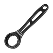 MTB 도로 자전거 하단 브래킷 렌치 BB 스패너 공급용 자전거 차축 렌치, 검은색, 알루미늄 합금