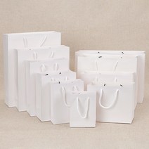 두껍고 튼튼한 자동 종이쇼핑백 종이가방, 50장