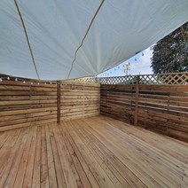 [blue애플] 야외 테라스 차광막 농막천막 가게 썬쉐이드 사각3.5M #001EA, 주식회사 건강박사02 사각 핫썬레드