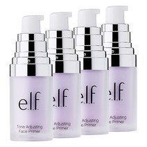elf 톤 어드저스팅 페이스 프라이머 14ml, Brightening Lavender, 4개