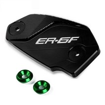 바이크 오토바이 액세서리 앞뒤 브레이크 유체 실린더 마스터 리저버 커버 캡 가와사키 ER6N ER6F ER-6F ER-6N ER 6F 6N, [20] BK-GE-B ER6F