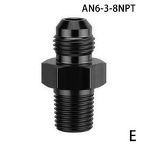 egr 밸브 AN4 AN6 AN8 AN10 ~ 1/8 1/4 3/8 1/2 3/4 NPT 오일 냉각 어댑터 범용 스트레이트 연료 호스 파이, E