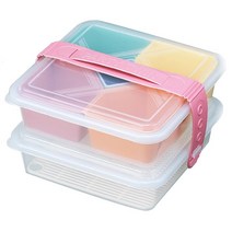 이노마타 2단 피크닉도시락, 혼합 색상, 1개