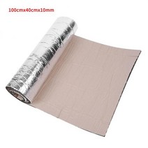 흡음제 차음재 카풍차단 방음재 1 롤 50cm x 200cm 35610mm 자동차 방음 내화 단열 패드 알루미늄 호일 엔진 사운드 데드너 패드, 100x40cmx10mm