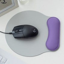 자석 쿠션 손목 보호 마우스패드 컴퓨터 사무실 패드, 쿠션패드 그레이+카키