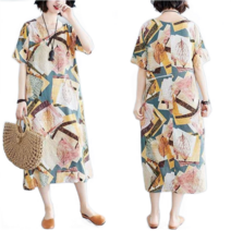 weihan여름 원피스 오버핏 롱 미니원피스 빅시이즈 바캉스룩