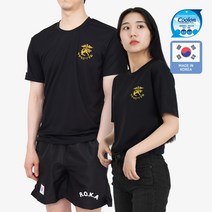 쿨론 해병대 군사경찰 반팔티 검정 군인 군대 티셔츠