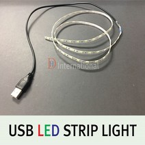 DH LED 슬림 USB 바 5V 플렉시블 STRIP 90CM, Warm White(전구색), 1개