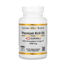 CGN 프리미엄 크릴 오일위드 슈퍼바2.1000mg 60 정, 1개, 기본