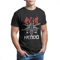 검도복검도 보구 시나이 카타나 일본 사무라이 닌자 선물 T 셔츠 남성 여름 Streetwear