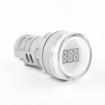 22mm LED 디지털 디스플레이 게이지 볼트 전압계 표시기 신호 램프 조명 테스터 측정 범위 AC 20V -500V, 02 WHITE