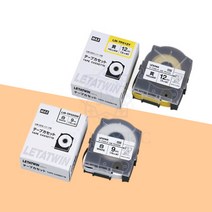 반도 MAX 튜브넘버링기 라벨테이프 기타소모품 전시리즈 전규격 전색상, LM-TP312(노란색), (국산)3시리즈_12mm