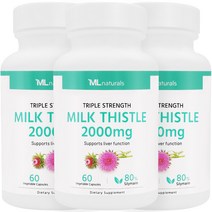 [미국번개배송] 착한명품 마이라이프 내추럴스 고함량 밀크시슬 2000mg 60정 3병