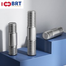 스레드로드 나사 너트 스터드 볼트 스테인레스 스틸 듀얼 헤드 미터법 표준 더블 헤드 -, m8 x 250(1개)