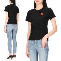 [꼼데가르송] 하트 와펜 AZ T107 051 1 여성 반팔티셔츠