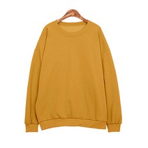 티데일리 남녀공용 포근한 오버핏 기모 맨투맨 빅사이즈 무지 특양면 티셔츠