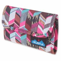 KAVU Mondo Spender 지갑 3단 여행용 클러치 모하비, Sunset Blocks