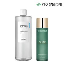 김정문알로에 [김정문알로에] 큐어 젤리 토너+수딩 에멀젼, 단품없음