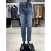 본 22S/S 블루 터키 수입원단 테이퍼드핏 구제 중청 데님 팬츠 BN2STA305 BL