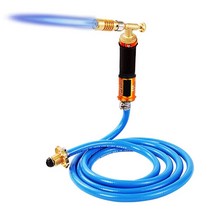 가스토치 롱토치 2.5m 가스 호스가있는 고온 금은 제련 화재 토치 핸드 헬드 구리 알루미늄 철 용접 토치 lpg 화염 방사기, 250cm