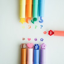 다이어리꾸미기 스템프 다꾸 커피 하트 선물 별 꽃 스템프