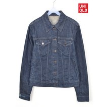 빈티지/ 유니클로 청자켓/여성M/데님/진청/브랜드/1164a1