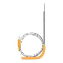 Wi-Fi 육류 온도계 IBBQ-4T 전용 119.2cm(47인치) 스테인리스 탐침 교체품 육류 탐침 1개(레드), Yellow