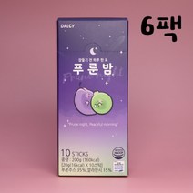 푸룬 밤 10스틱x6개 주스 즙 임산부 유아 노년층 깔라만시 이유식하는아이 다이어트하는분 항산화 소르비톨 프룬 쾌변 식이섬유 비타민C 음료 쥬스 가볍고 상쾌한아침 HACCP 포만감, 60스틱, 20g
